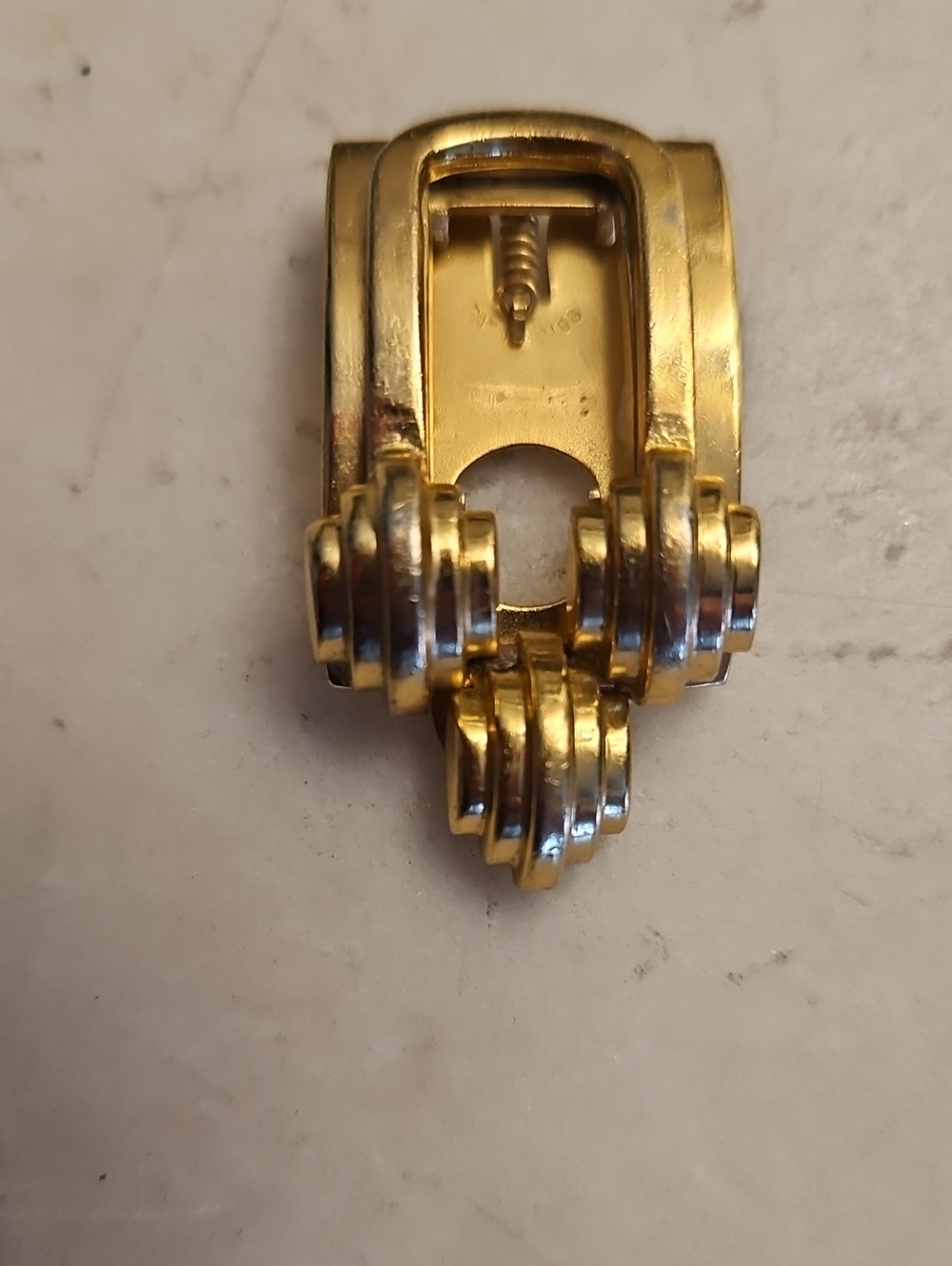 MONET Gold Tie/Lapel/Shoe Clip VINTAGE EUC